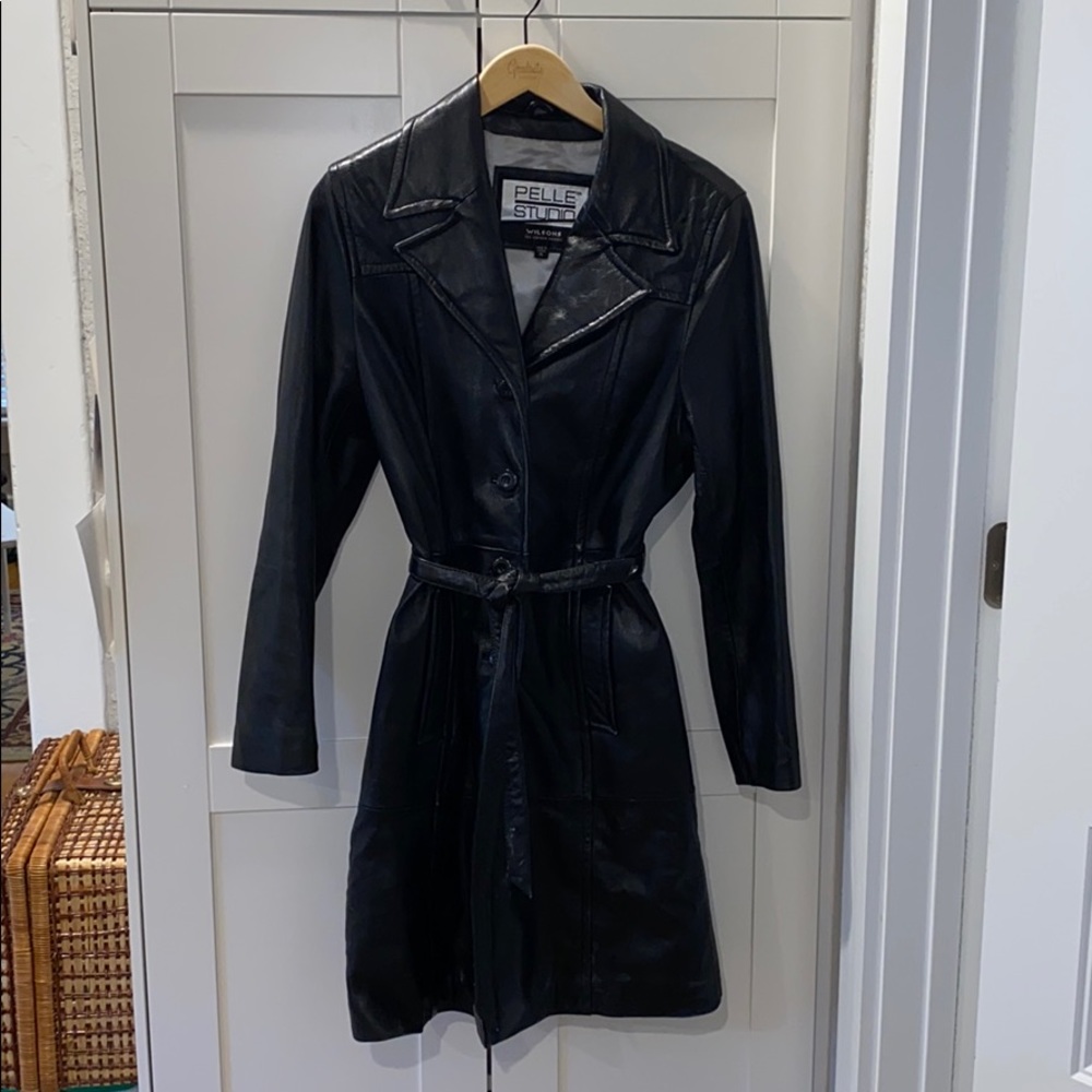 Vintage Leather Trench